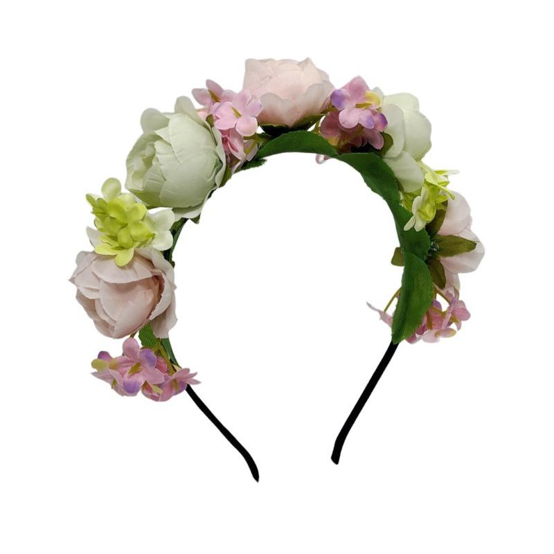 New super fairy color Mori simulation flower headband, beautiful bridesmaid dress princess head flower, photo photography headgear