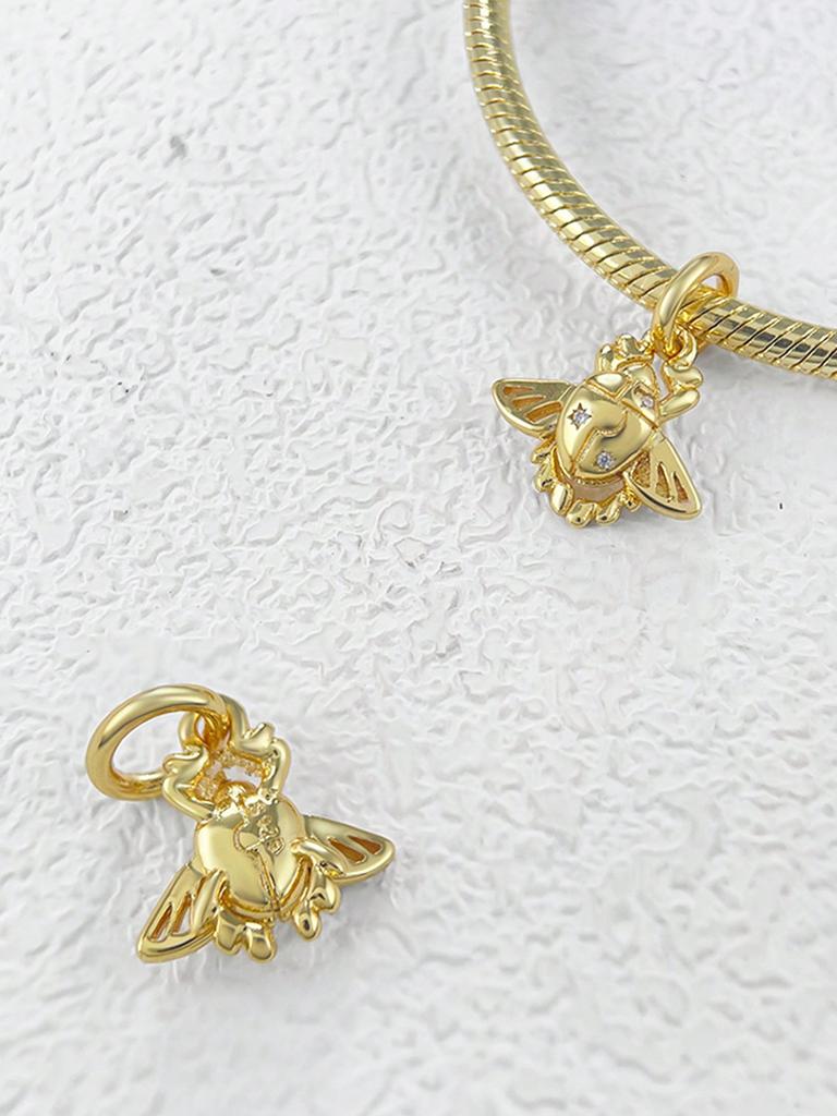 Charms Plata Golden Insect Cactus Beads Charm Copper Plated Fit Charms Copperoriginal Bracelet For Jewelry Making Diy Charm