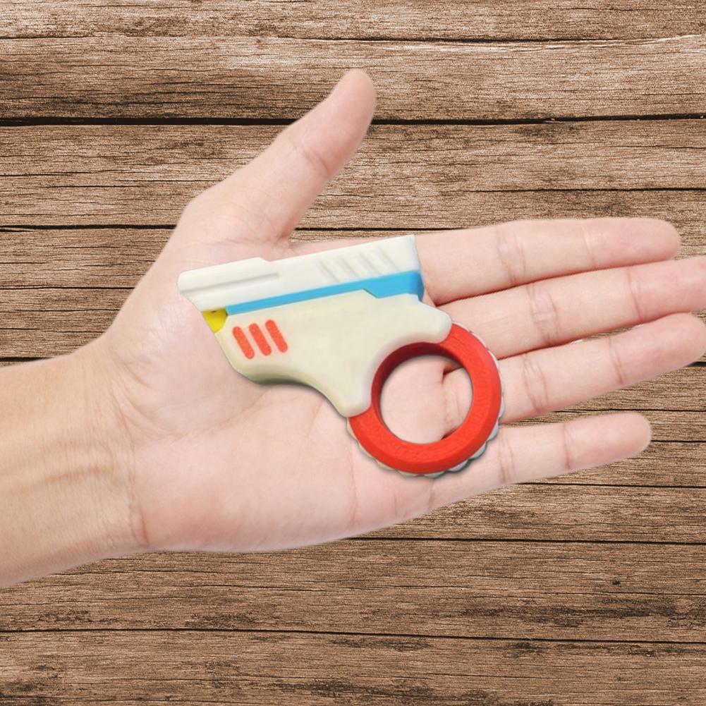 3D Printed EDC Soothing Spinner Effective Stress Reduction Metal Hand Spinner Small Pistol Toys for Anxiety and ADHD Sufferers