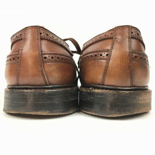 1972 Vintage FLORSHEIM Imperial Kenmoor Long Wingtip Brown Size 10.5EEE / 28.5cm Men's(USED)