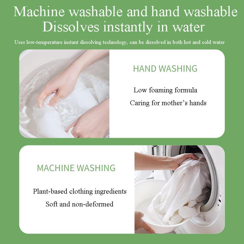 Laundry Tablets Powerful Decontamination Long-lasting Fragrance Bubble Paper for Washing Machine Cleaning Cloth Detergent Sheets