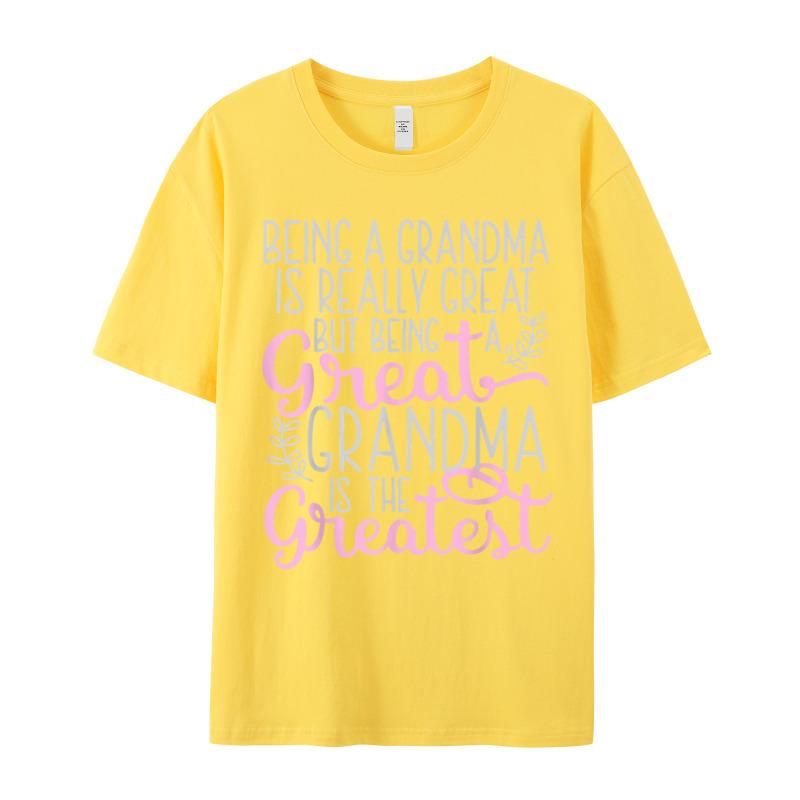Funky Funny Great Grandma Saying Outdoor Short Sleeve Tshirt Father Day Oneck Pure Cotton Tops Tees Grandpa Tee Shirts Cool
