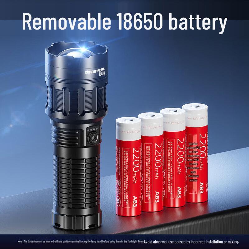 SupFire RX78 Ultra-Bright Rechargeable Flashlight