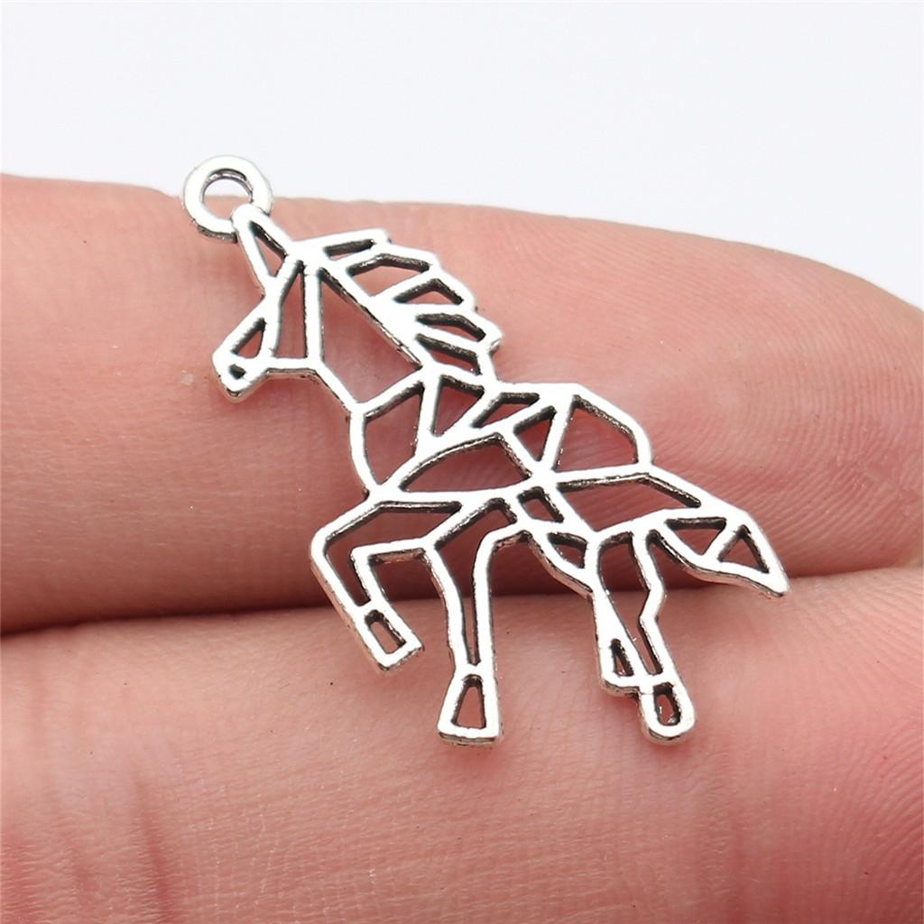 Unicorn Fantasy Creature Charm Antique Bronze Zinc Alloy Jewelry Making Supplies for Girls Pendants New Arrival