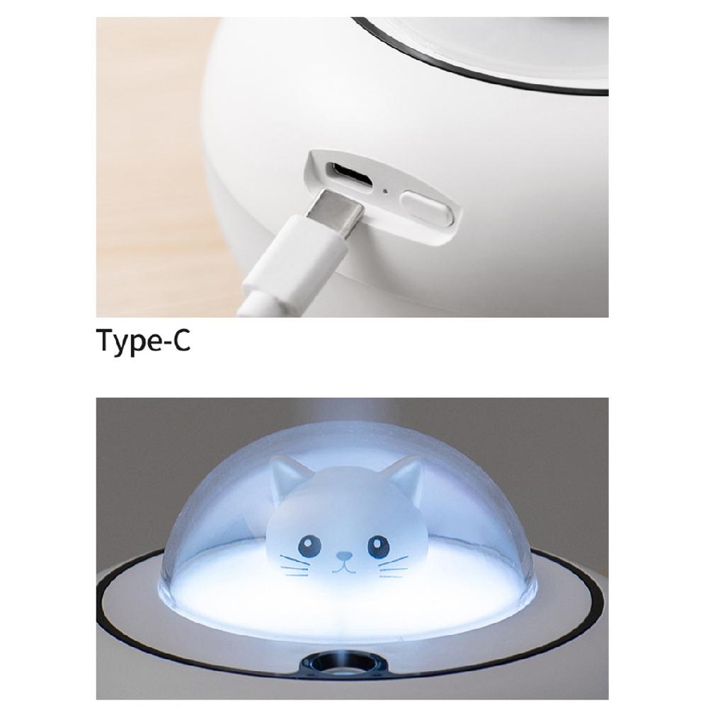 Neuer niedlicher Haustier-Luftbefeuchter USB Heim Desktop Leiser Luftbefeuchter Büro-Luftbefeuchter Weiß
