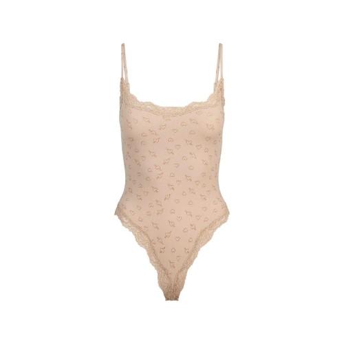 Skims Womens/Ladies Hearts Lace Trim Bodysuit