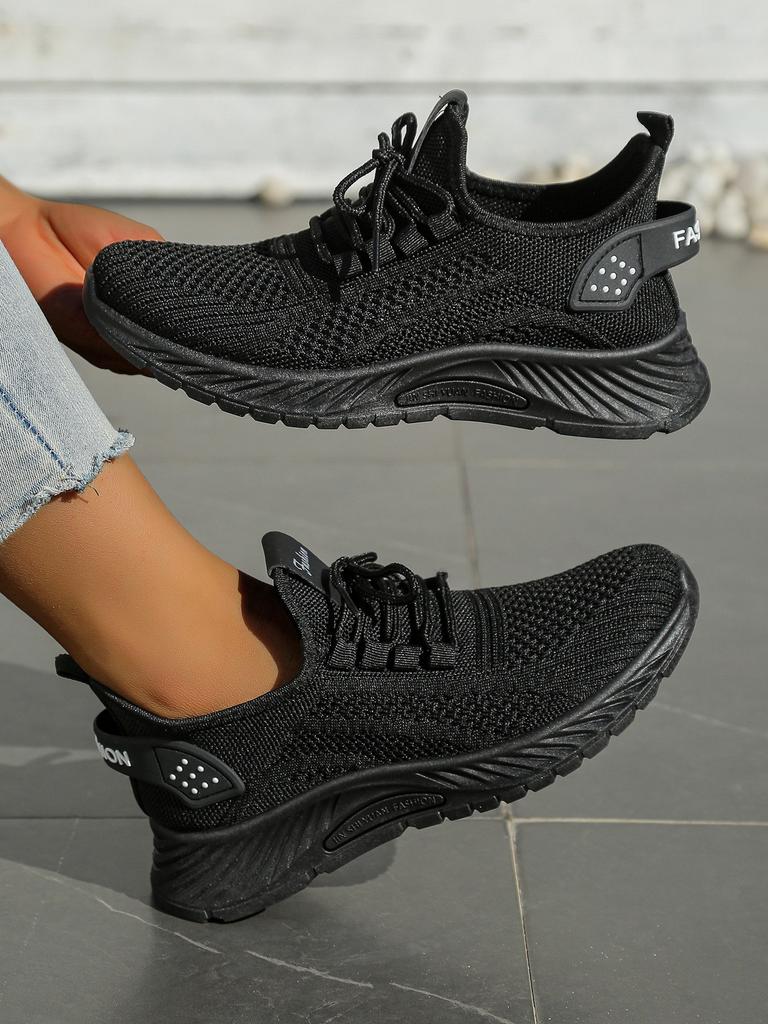 Women Shoes Casual Sneaker Fall New Fashion Leisure Sports Single Shoes  Cross-Border Factory Trend Fly Weaving