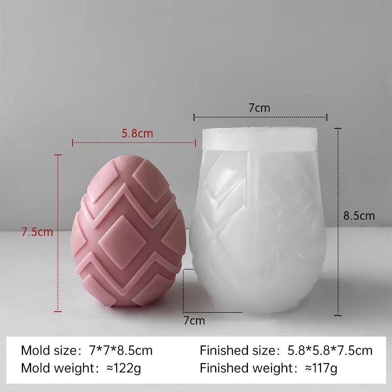 

DIY Easter Egg Silicone Candle Mold Handmade Aroma Plaster Resin Ornaments Molds Easter Decoration Crafts Making Mould