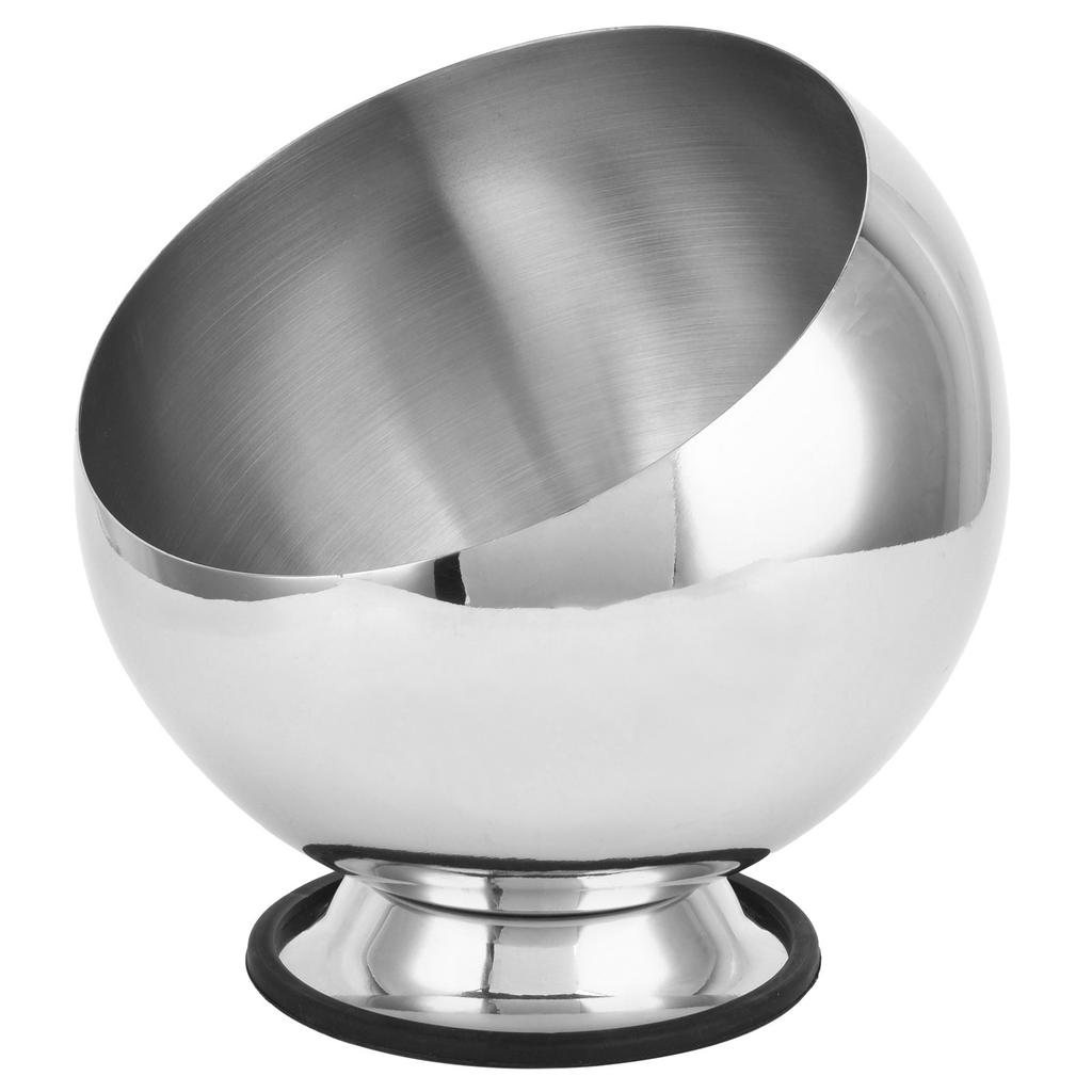 Seasoning Bowl Stainless Steel Hot Pot Restaurant Seasoning Container Sauce Pot with Base SilverS