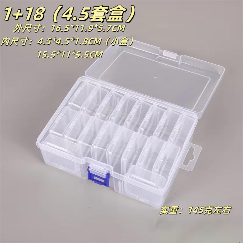 Transparent Plastic Box Screw Compartment Box Jewelry Earring Display Case Container Clear Terminal Organizer Tool Storage Boxes
