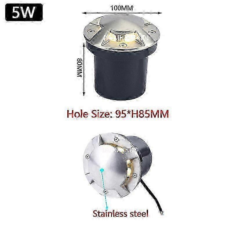 IP68 DC12V Outdoor Lighting 3W 5W Garden Yard Step Stairs Floor Deck LED Recessed Inground Lamps LED Underground Spotlight 220V 25-26