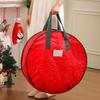 Reusable Christmas Wreath Organizers Round Waterproof Storage Bag With Handles Durable PE Materials For Seasonal Decoration Protections