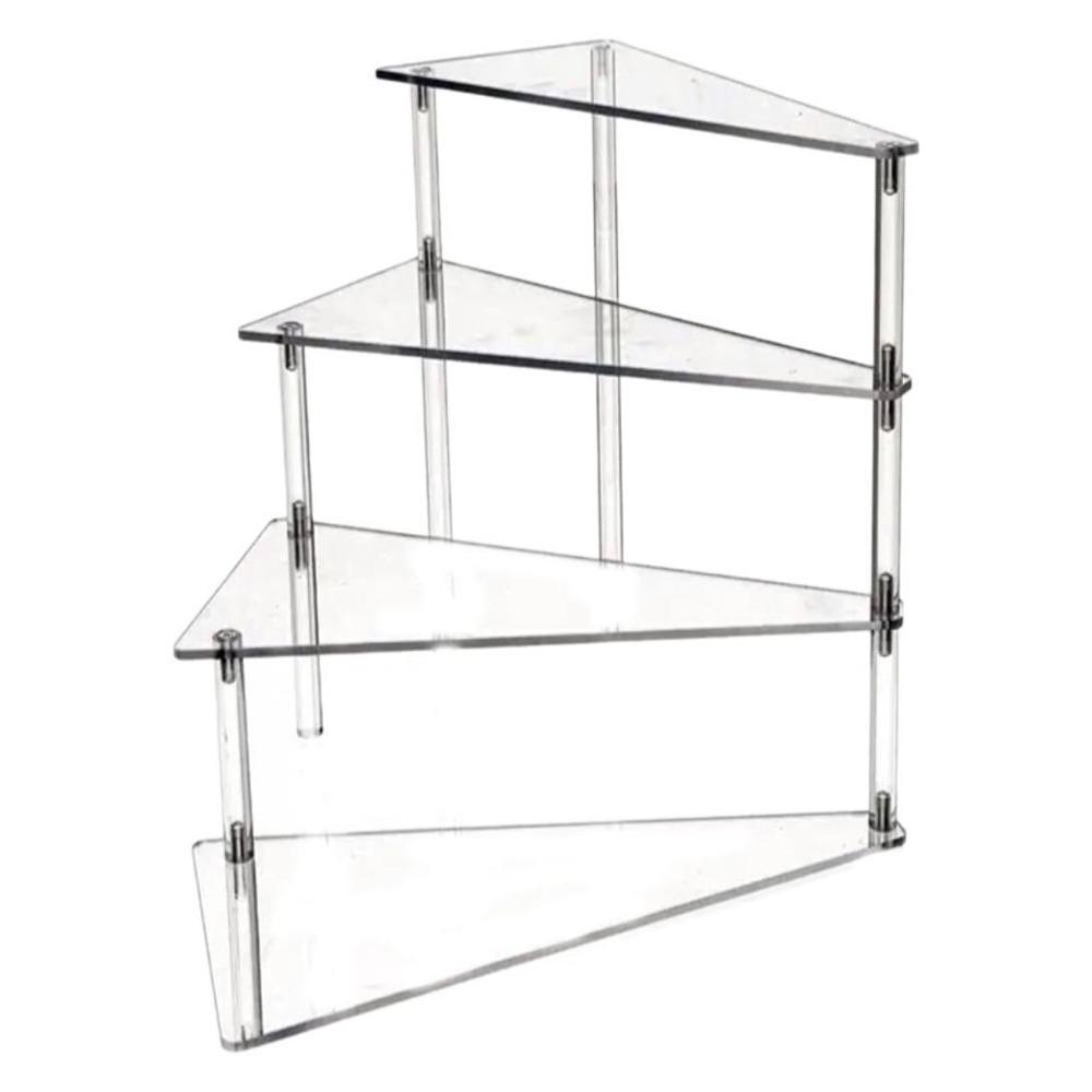 3/4 Tier Cupcake Stand Triangular Base Display Stand Fashion Rack Acrylic Display Stand  Perfume