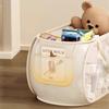 with Handle Doll Storage Basket Sub Block Design Stuffed Toys Organizer  Household Use