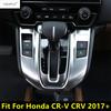 Car Central Control Gear Shift Panel Frame Decoration Cover Trim ABS Matte Accessories Interior For Honda CR-V CRV 2017 -