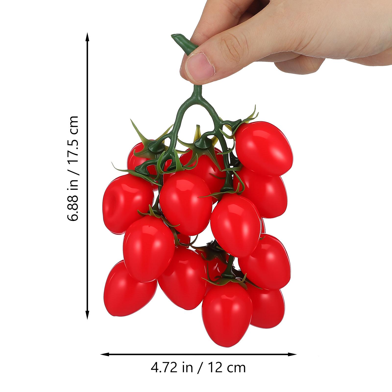 

Artificial Cherry Tomatoes Realistic Color Size Simulation Fruit Decoration Photography Prop Home Party Display other