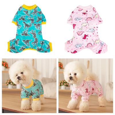 Cotton Soft Material Dog Pajama Stretchable Pet Apparel Trendy Winter Puppy Clothes  For Small Dogs
