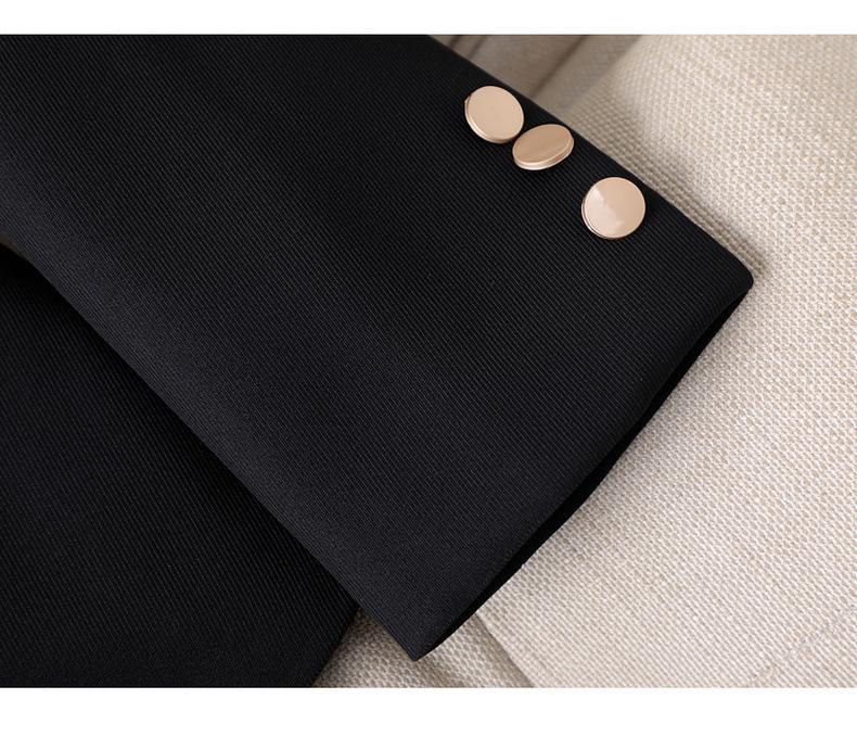 Petite Women's High-End Suit Jacket: Long Sleeve Professional Wear for Work