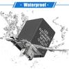 VekAuto Relay Electronic LED Flasher Relay Fix 5 Pin EP27 Turn Signal Flasher Universal Car Durable Plastic Black