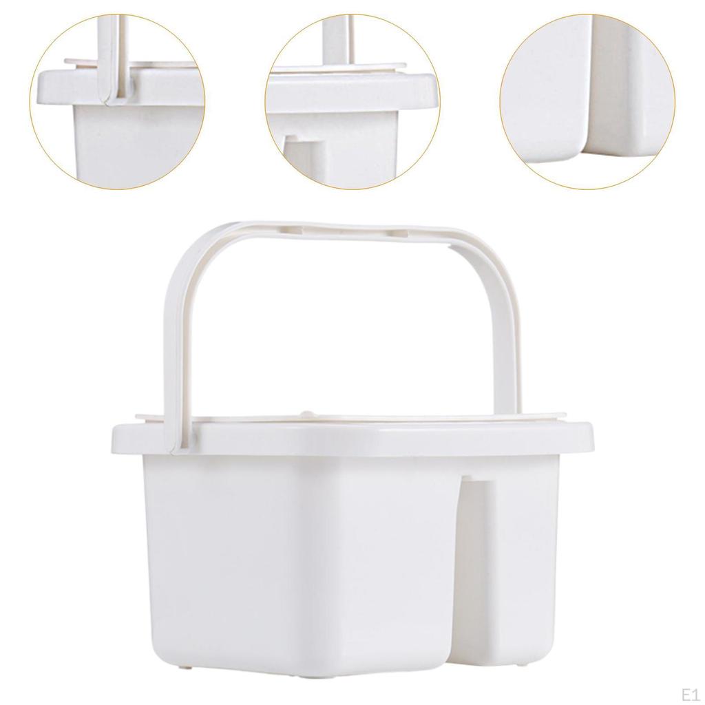 Brush Cleaner, Cleaning Pot, Portable And Multipurpose with Hole for Holder Dipping