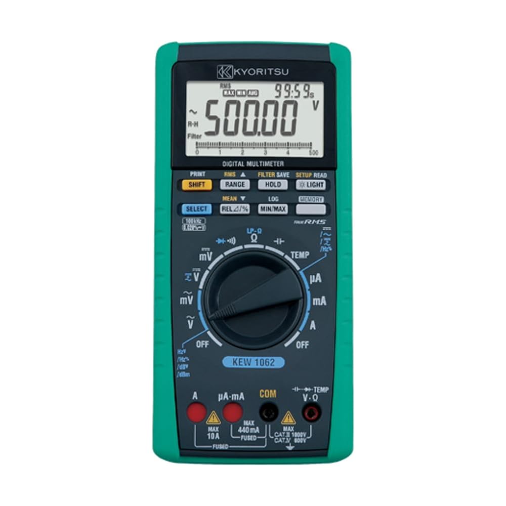Kyoritsu Digital Multimeter KEW 1062 Professional Model with LCD Display and Data Hold Function