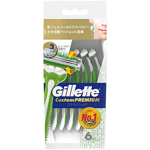 

Gillette custom premium razor gel shield 6 pieces