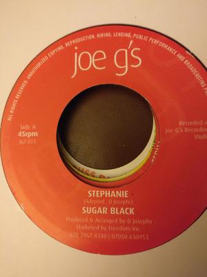 7inch Record SUGAR BLACK, GHIZZO - Stephanie / How Many Ladies JG7013 Joe G's 2006 UK Reggae, Ska & Dub Used