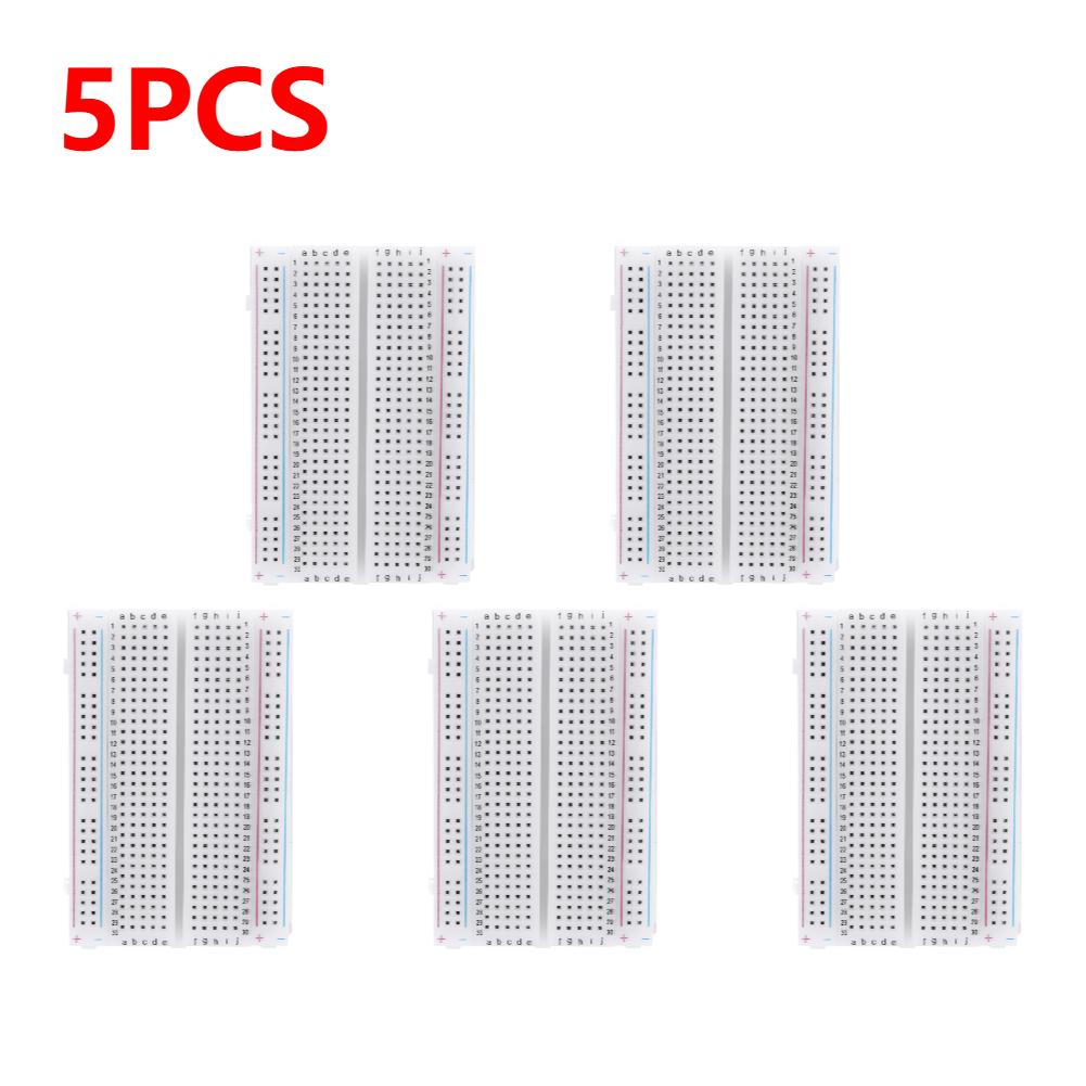 400 Points Breadboard Universal Solderless PCB Breadboard DIY Power Module Kit Spliceable Mini Test Prototype Board 82*55*10mm