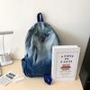 Gradient Retro Rucksack Große Kapazität Schüler Schultasche Jeans Rucksack