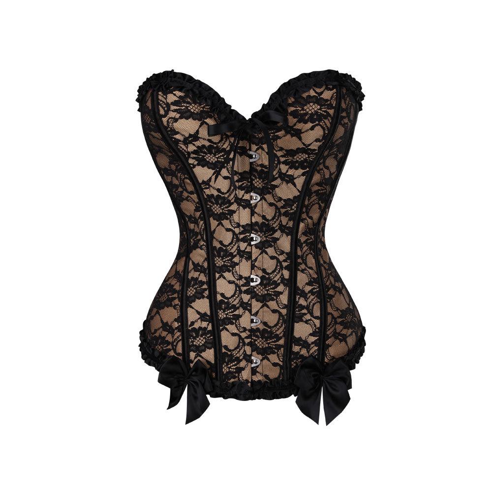 Sensual Lace Overbust Corset Bra - Body Shaping and Stylish Design