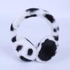 Cow Print Plush Earmuffs Retractable Children's Christmas Gifts Kids Ear Warmers  for Boys Girls