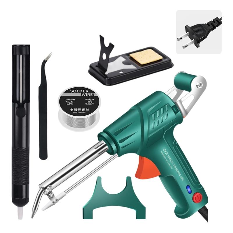 Professional External Heating Tin Soldering Iron Set Includes AntiSlip Base Thermal Shield For Electronics Repair