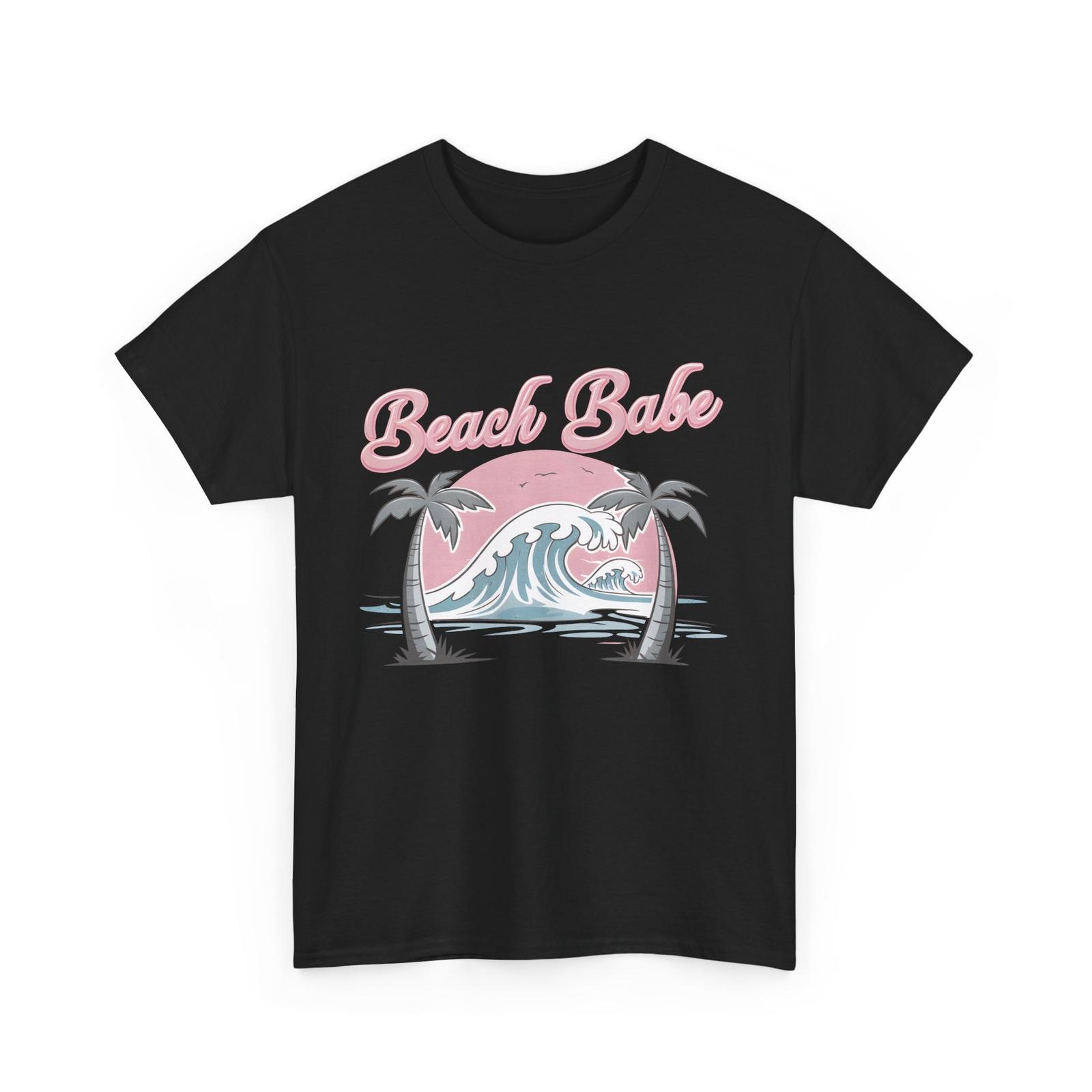 

Футболка «Пляжное настроение» | Летняя футболка с океанскими волнами | Футболка в стиле ретро для пляжной красотки S