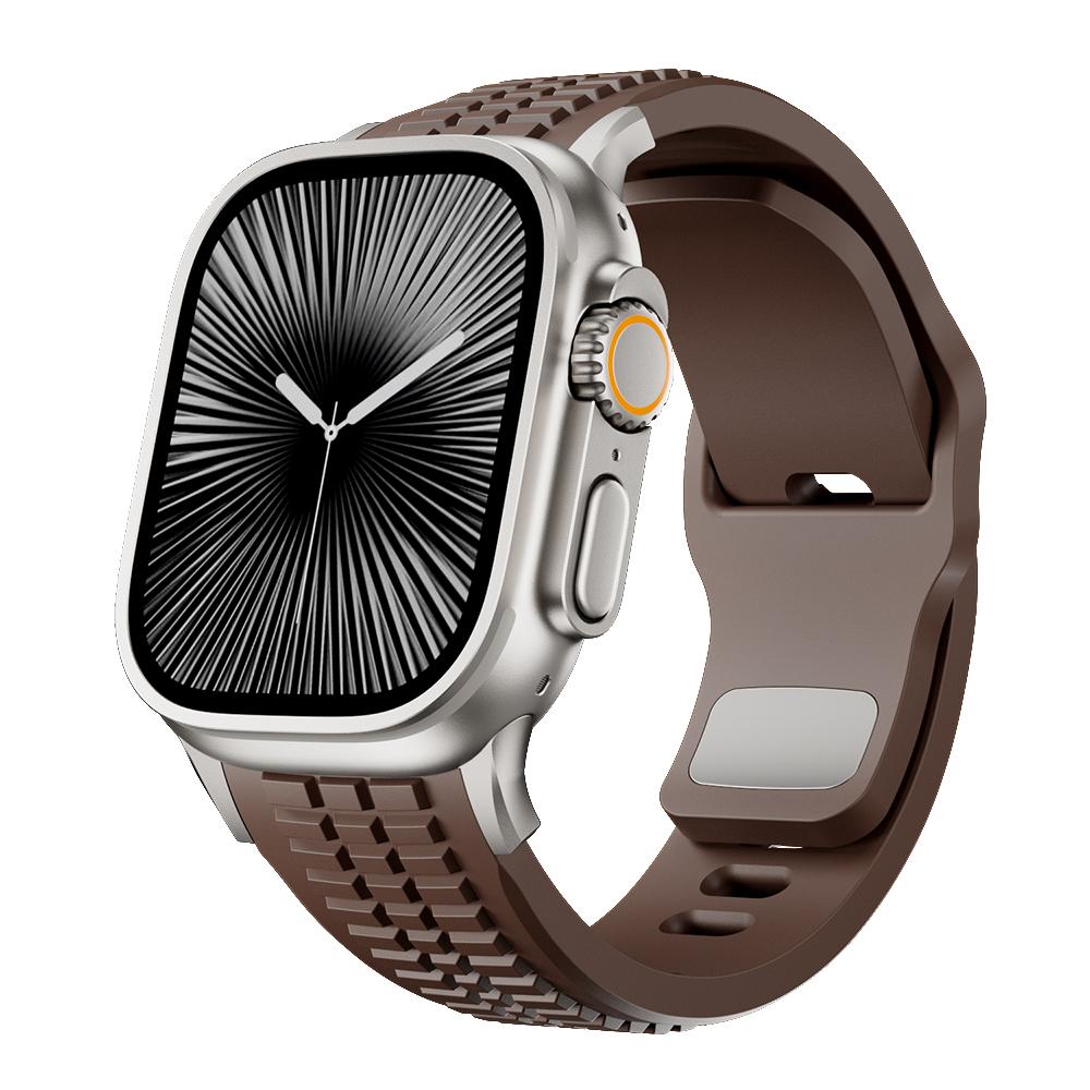 Luxury Silicone Band For Apple Watch Ultra 3 49mm Series 11 10 46mm Sports Bracelet For iWatch 9 8 7 6 SE 45mm 44mm Strap Correa