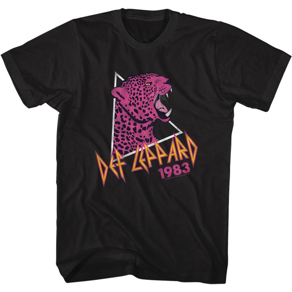 

Def Leppard 1983 Pink Leopard Men s T Shirt Rock Music Band Merch Unisex T-Shirt XXXXL