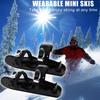 Mini-Ski-Skates Schneeschuhe Skier Snowboards Schnee-Kurzbrett Snowboard-Schuhe Verstellbare Bindungen Skischuhe Snowboard