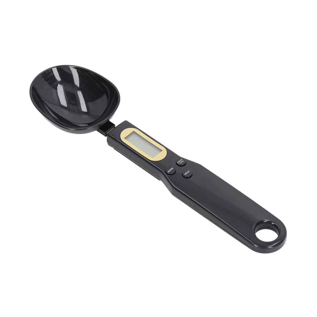 Food Scale Spoon Digital Black Ingredient Weighing Spoon Scale with Electronic Screen for Kitchen