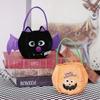 Bat Party Trick Or Treat Pumpkin Gift Basket Halloween Handbag Tote Bags Candy Bag Loot Bag