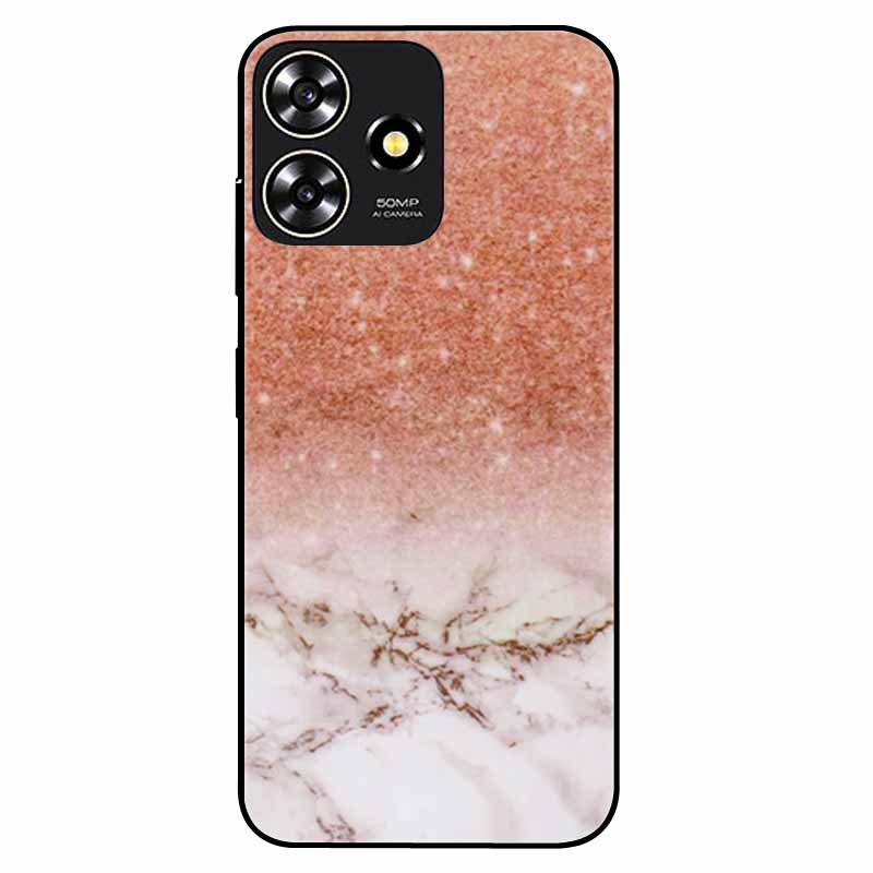 For ZTE Blade A73 4G Case 6.6'' Para Silicone Soft Cool Print Marble Phone Cover for ZTE BladeA73 A 73 4G Shockproof TPU Bags