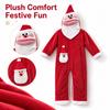 Christmas Pajama Costume One-Piece Jumpsuit for Holiday Party and Stage Performance