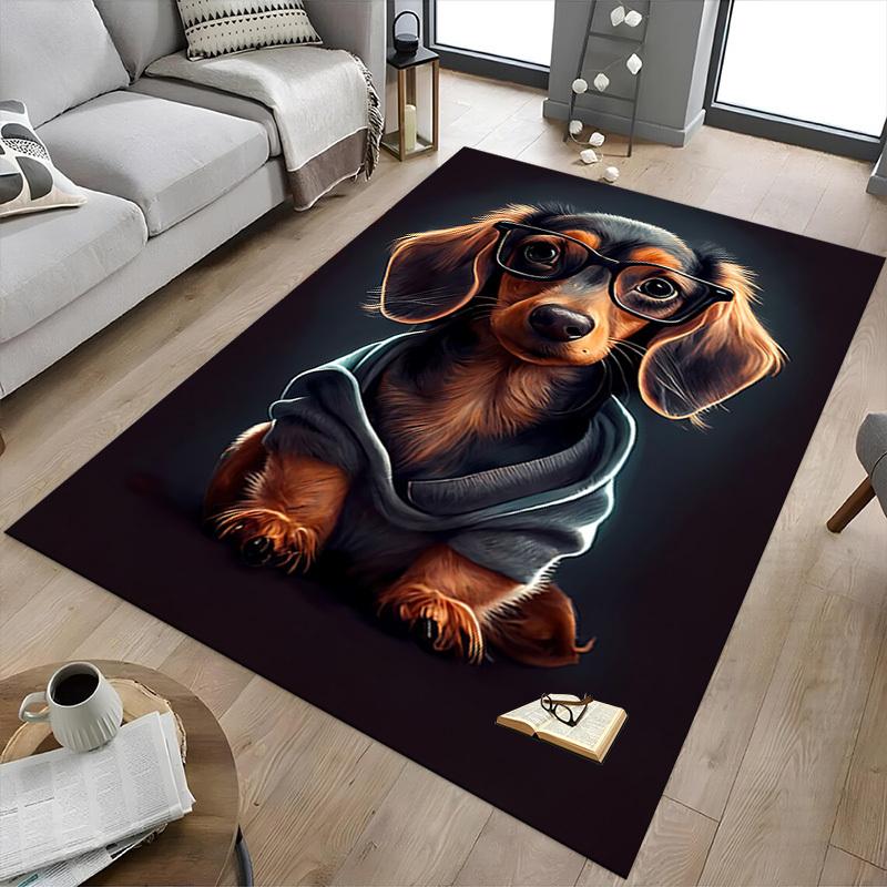 1PC Dog Glasses Extra Large Non Slip Floor carpet, Office, family, bedroom, Studio Large Area Rug Indoor Rugs