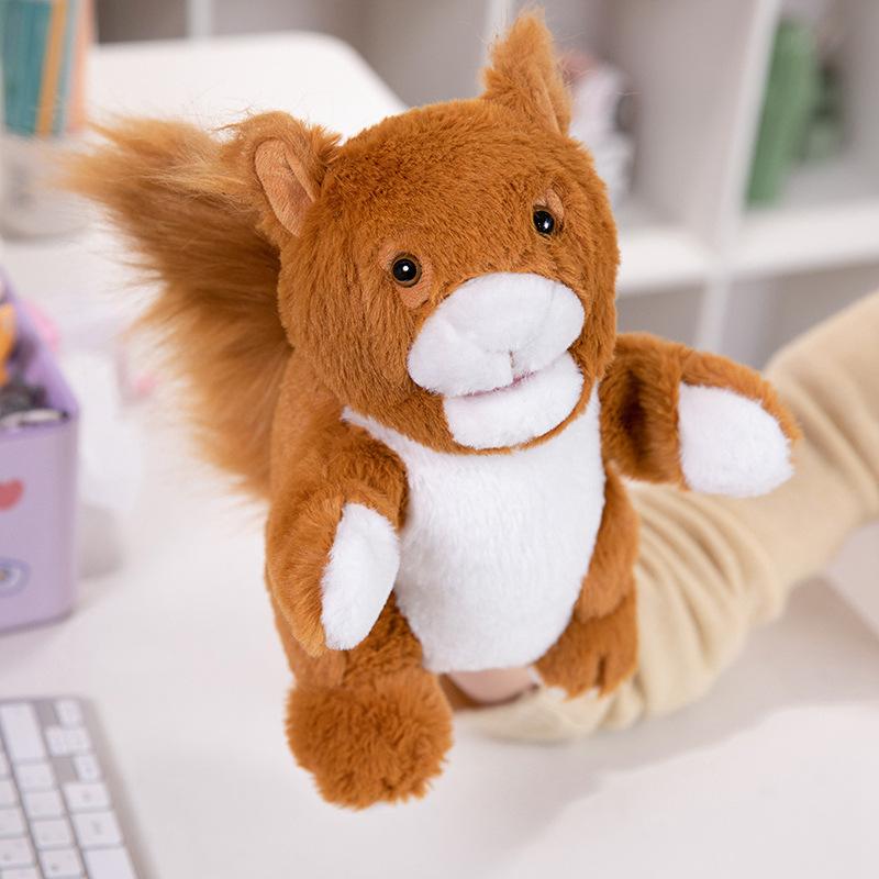 Animal Panda Rabbit Hand Puppet Plush Toy Mouth Active Ventriloquism Parent-child Interaction Storytelling Doll