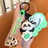 Cute Creative Turn Rich Panda Keychain Cartoon Car Keychain Pendant Men'S And Women'S Exquisite Bag Pendant