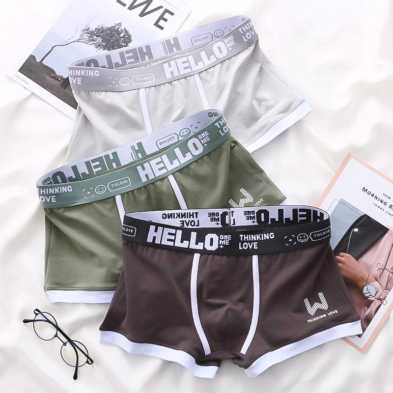 4PCS Fashion Boxer Men Panties Underwear Summer Ice Silk Breathable Solid Boxers Shorts Cuecas Masculinas Man Calzoncillos M-3XL
