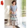 Women's Summer Floral Two-Piece Dress Set