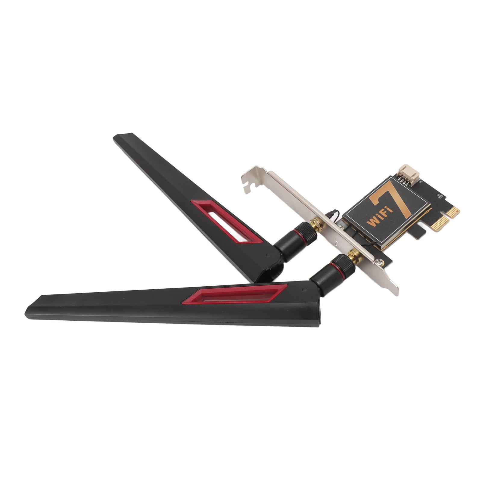 

Бездротова мережева карта BE200NGW PCIE 8774 Мбіт/с, тридіапазонна, з подвійними антенами 10 ДБ для