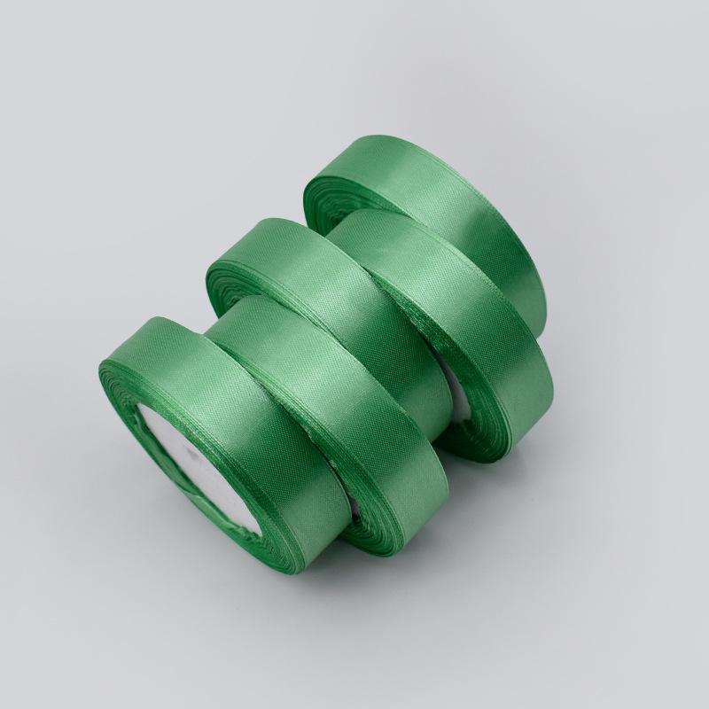 Ruban Tissé en Polyester de 2,5 cm pour l'Emballage de Cadeaux Floraux, les Gâteaux de Mariage et les Décorations dans des Couleurs Soie