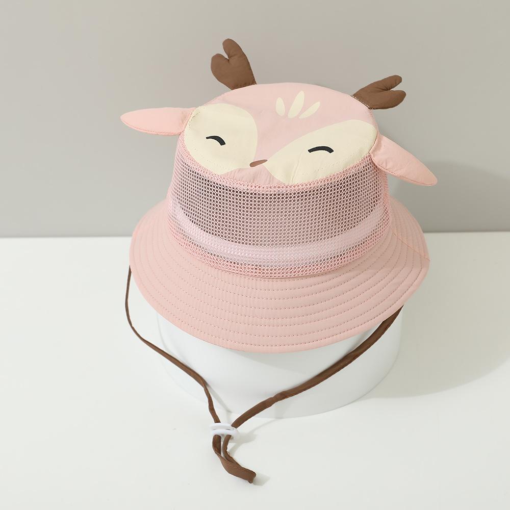 

Kids Bucket Hat 50cm 1-3 years for Boys Summer Mesh Breathable Sun Hat Baby Sunscreen Cap Girls Korean Style Beach Trendy 50CM