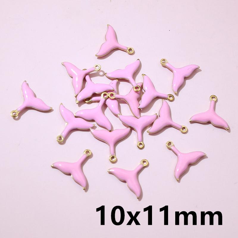 20pcs Stainless Steel Enamel Small Cute Charms Pendant Fish Starfish Coral Reef DIY Jewelry Making Accessories Findings