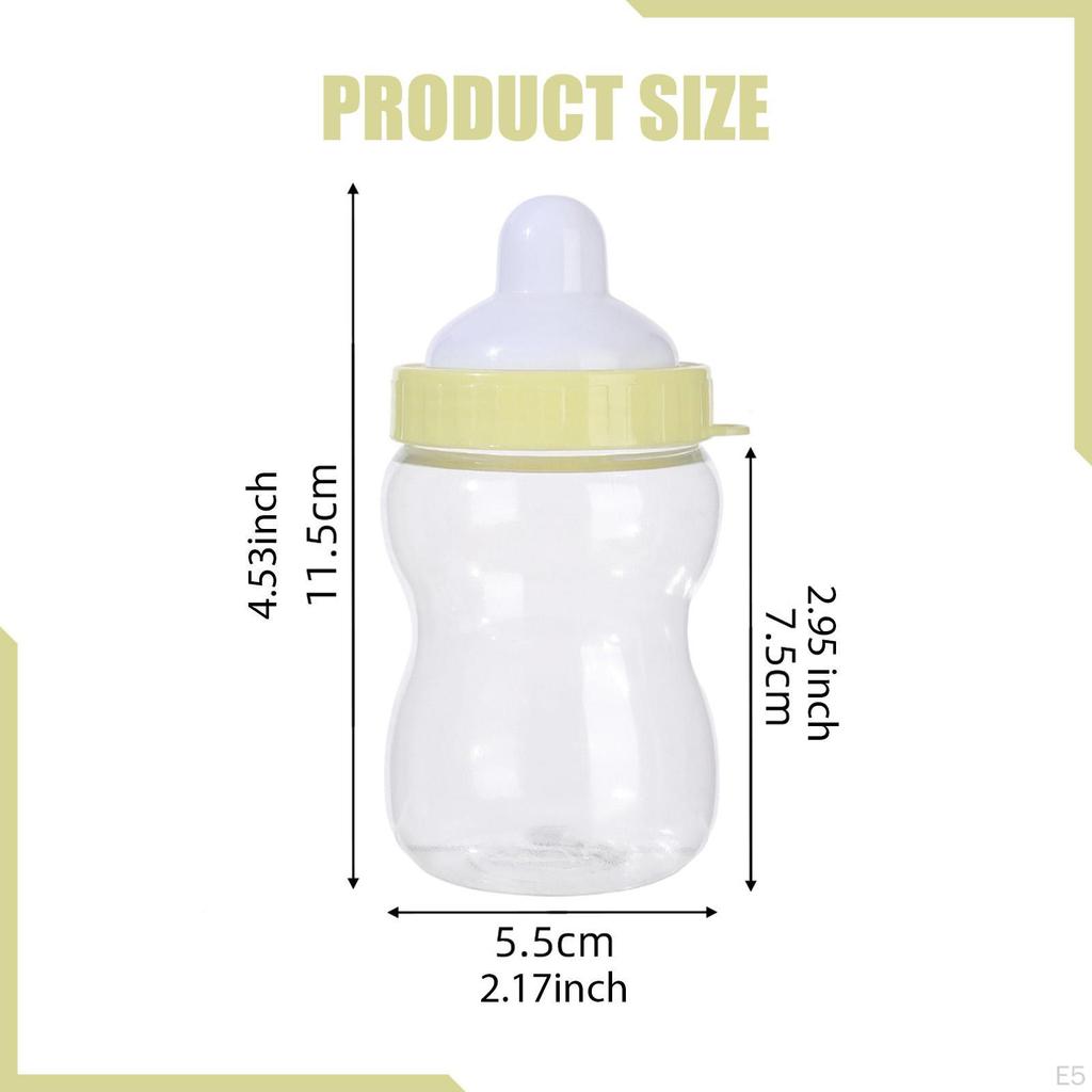 Candy Jar Bottle Piggy Bank Baby Shower Favor Container for Christmas Sugar Festive Year